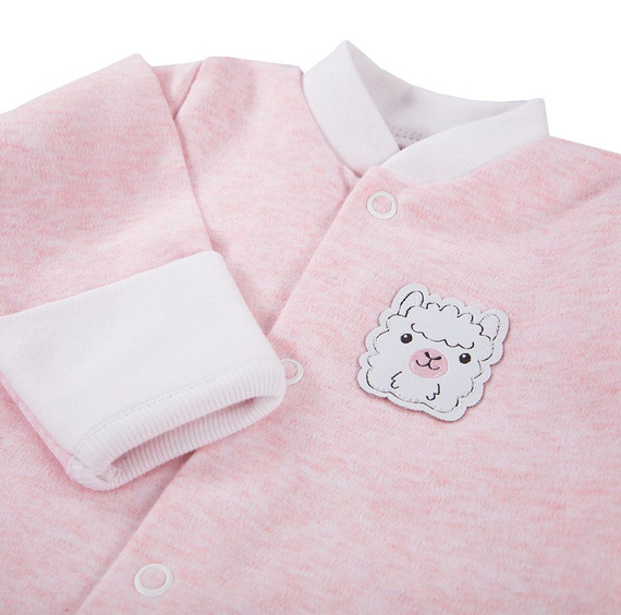 Pajac bawełniany "Baby Love" Ewa Klucze - róż