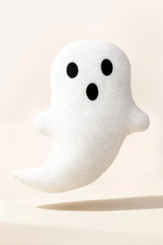 Duch boucle Poduszka dekoracyjna Spod Igły i Nitki – biały 28x40 cm, ozdoba na Halloween i jesień