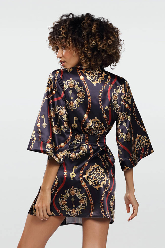 DK-P Flowers Podomka damska DKaren - czarny 014