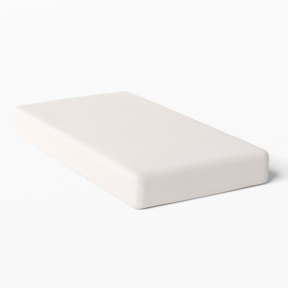 Eevi Prześcieradło dziecięce bawełniane - ecru