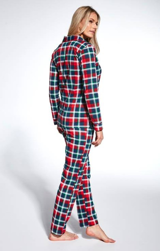 Cornette 482/369 Roxy Piżama damska rozpinana - granatowy-czerwony