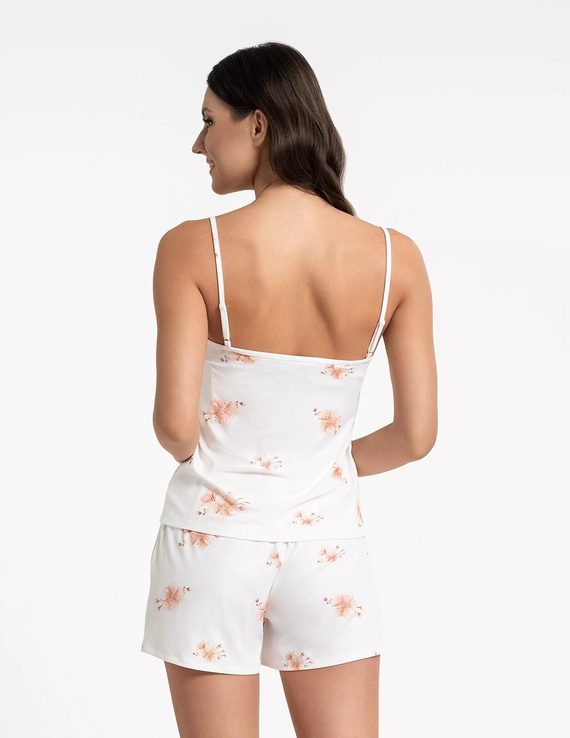 Moraj PDD2700-005 Ecru – letnia piżama damska w kwiaty