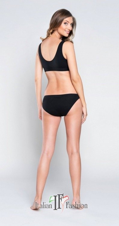 Lux biustonosz ciążowy i do karmienia Italian Fashion- czarny