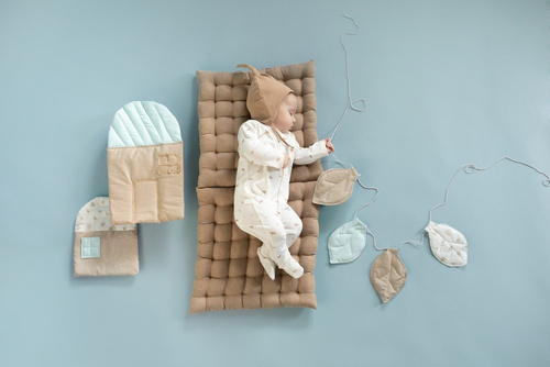 Wooden Pony Pinokio Wiązana Czapka niemowlęca - brąz