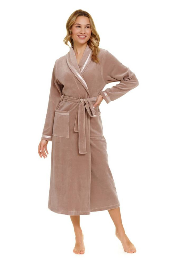 Szlafrok damski Doctor Nap SWO.1078- beige