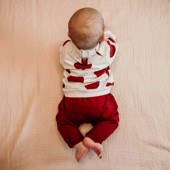 Love Eevi Spodnie niemowlęce -bordo