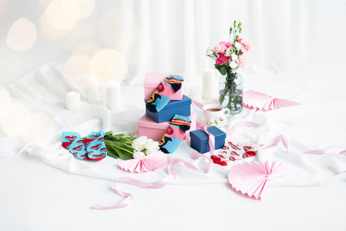 K89S Super Mama Italian Fashion Skarpety damskie - granat/kolory