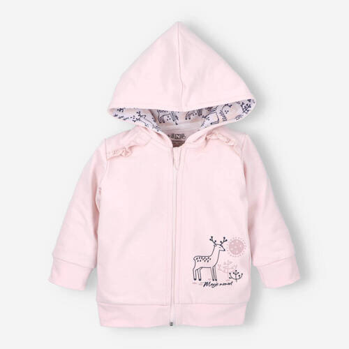 Jelonki Bluza dresowa z bawełny organicznej Nini różowy