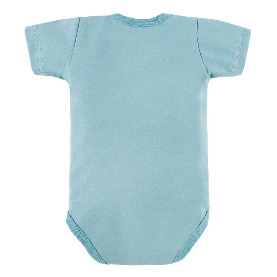 Sahara Eevi Body rozpinane z krótkim rękawem - niebieski