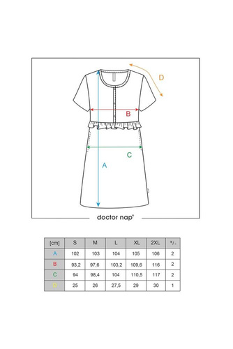 Koszula Nocna 4543 Doctor Nap - black