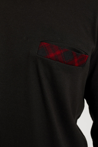 Zeman Piżama Męska Italian Fashion - czarny/druk