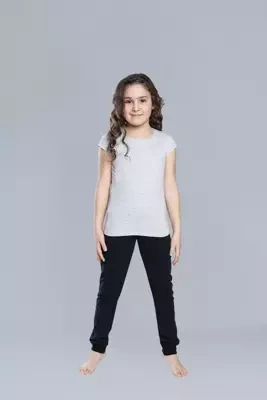 Tola Italian Fashion koszulka dla dziewczynki, krótki rękaw Italian Fashion- melanż
