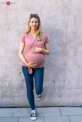 Bluzka do kangurowania milk and love dla mamy Milk&Love błękitny