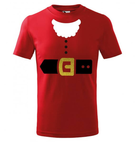  "Mikołaj"  Moocha Koszulka dziecięca świąteczna czerwony 