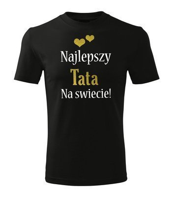 "Najlepszy tata na świecie" Moocha koszulka męska czarny