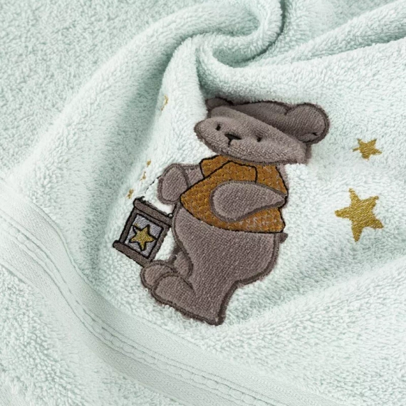 Baby 62 Ręcznik dziecięcy Miś Eurofirany miętowy