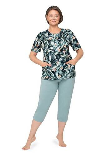 200 Maria I Piżama damska Martel czarny turkusowy 21