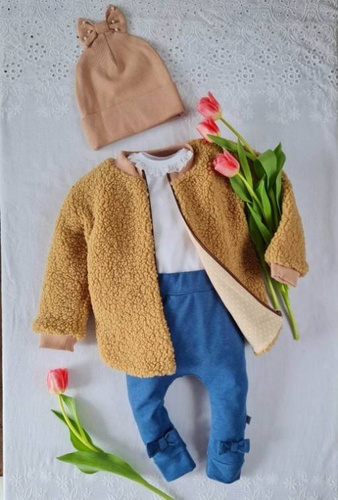 3435 Sophie Marija Futerko baranek - ciemny beż