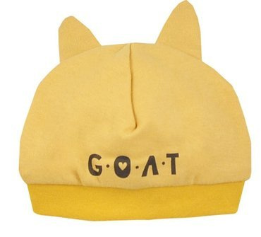 Mountains Koala Czapka bawełniana z uszkami - żółty