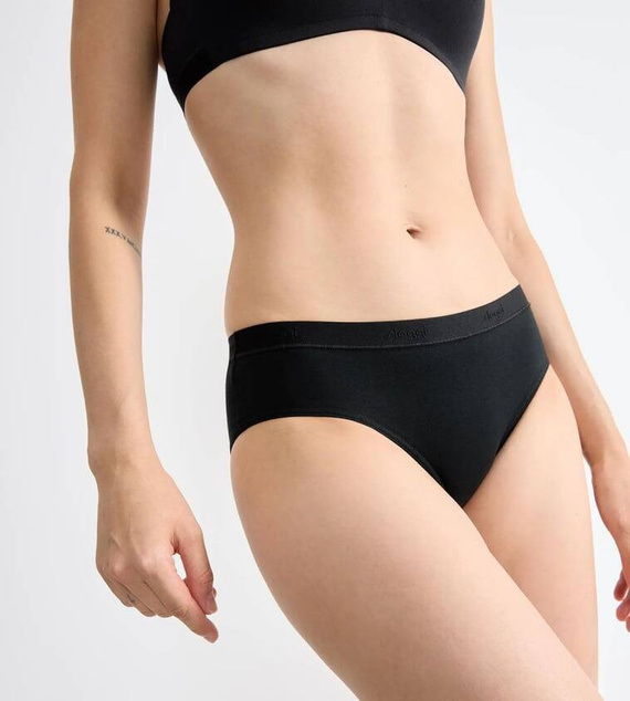 Go Casual Hipster Figi Damskie 2-pak Sloggi - black