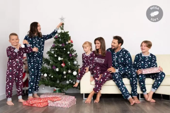 Sid talian Fashion Piżama dla dziecka - druk burgundowy