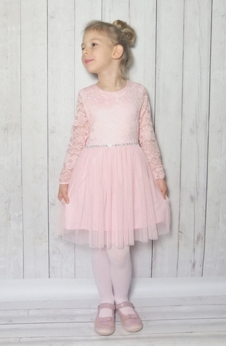 Angell II Bamabrillo Sukienka dziewczęca pudrowy róż
