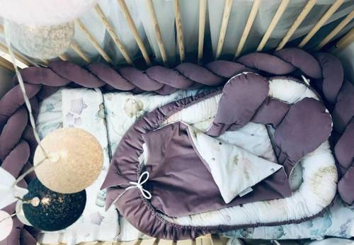 "Bąbelki" Belisima Kokon niemowlęcy z kołderką