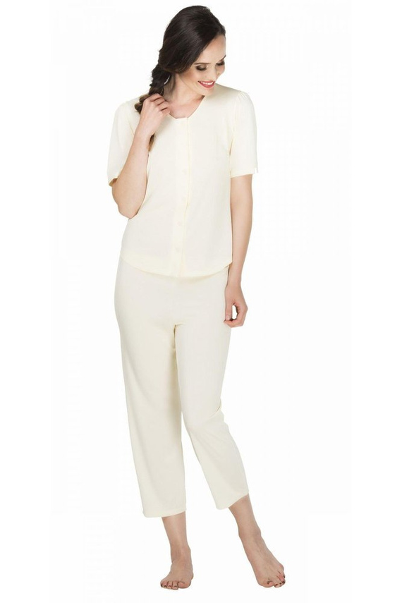 6201 Elizabeth Piżama damska rozpinana Mewa koralowy