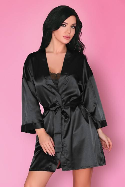 Dorettela LC 90394 Black Beauty Onyx Collection Szlafrok damski LivCo Corsetti