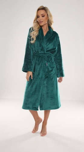 628 Abigail Długi Szlafrok damski Forex - zielony