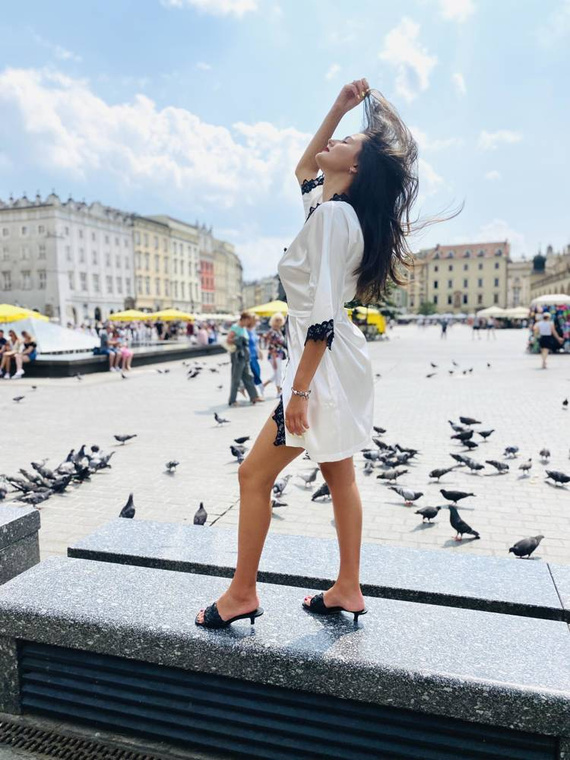 929 Kleoree Szlafrok damski De Lafense - pearl