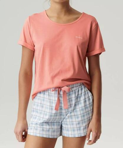 NLP-497 Piżama Damska  Atlantic-koralowy