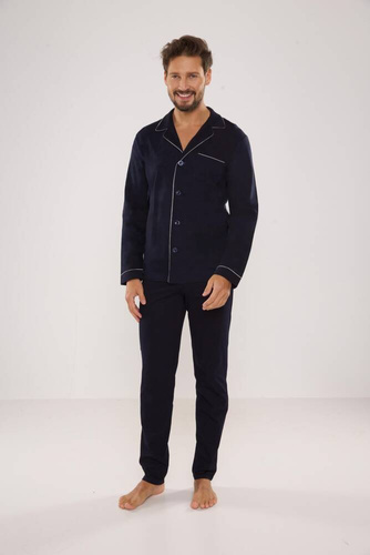 729 Norberto Piżama Męska De Lafense - granat