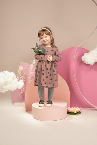 Happiness Pinokio Sukienka z nadrukiem - ciemny róż/druk 