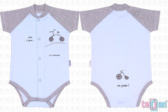 Body rozpinane krótki rękaw "BIKE" zielony Terjan