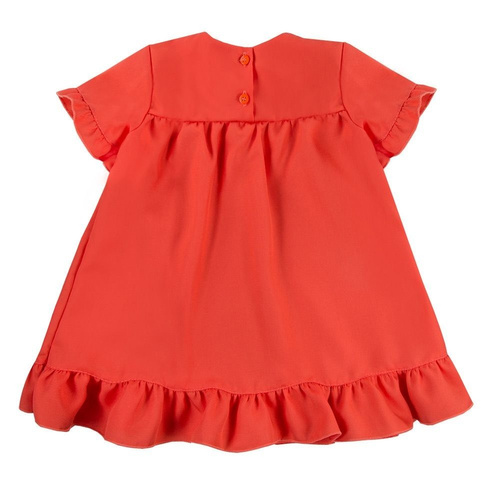 Sukienka z krótkim rękawem "CORAL REEF" Ewa Klucze- czerwona