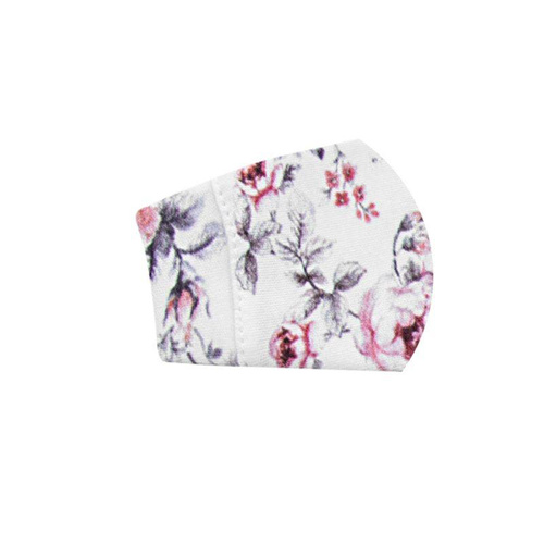 "Rose" Body z krótkim rękawem dla dziewczynki Terjan - white rose