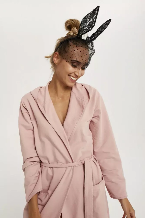 Karina Szlafrok damski Italian Fashion - pudrowy róż