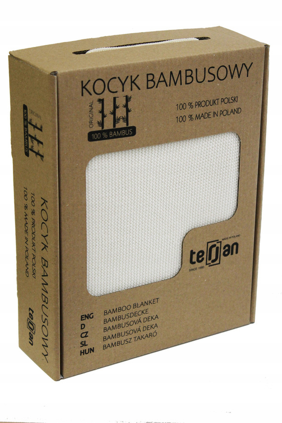 Two Left Kocyk bambusowy Terjan - Vanilla