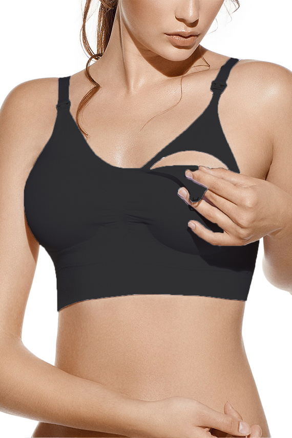 Jana Biustonosz do karmienia Selene czarny– bezfiszbinowy, oddychający