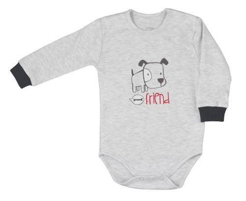 Friend Koala Body z długim rękawem - szare