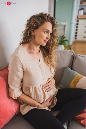 Mother Nature Milk&Love Tunika do karmienia sosnowa zieleń