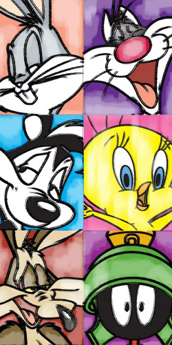 Looney Tunes Ręcznik plażowy dziecięcy Carbotex | 100% bawełna, 310 g/m²