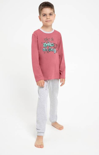 3086, 3087 Sammy piżama chłopięca Taro - śliwka