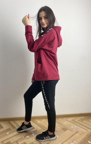 496 Just Dres damski Forex - bordo