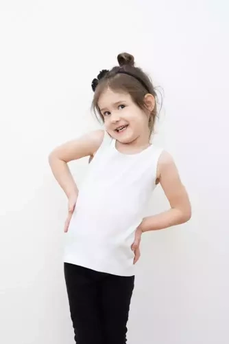 Tosia Italian Fashion podkoszulek dla dziewczynki - biały