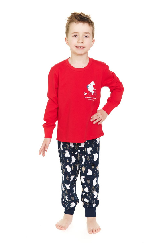 Piżama dziecięca 5264 "Frozen" Unisex Doctor Nap - red