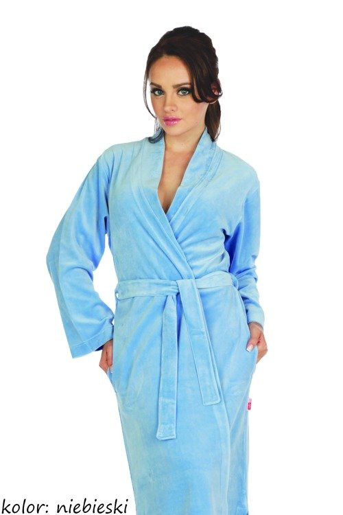 389 / 390 Lydie Szlafrok damski Forex - niebieski