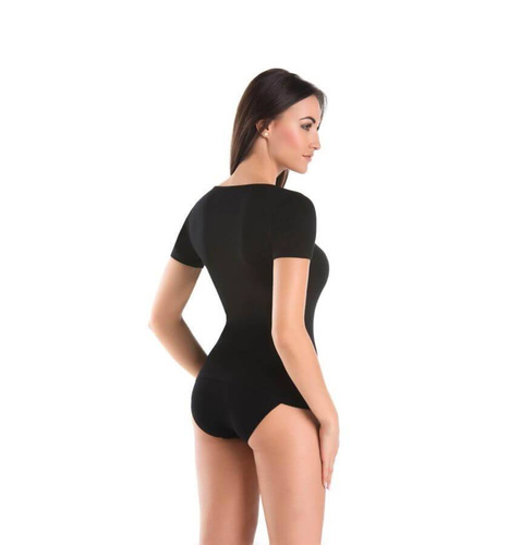 2501 Deko-V T-Shirt Bawełniany Teyli-czarny