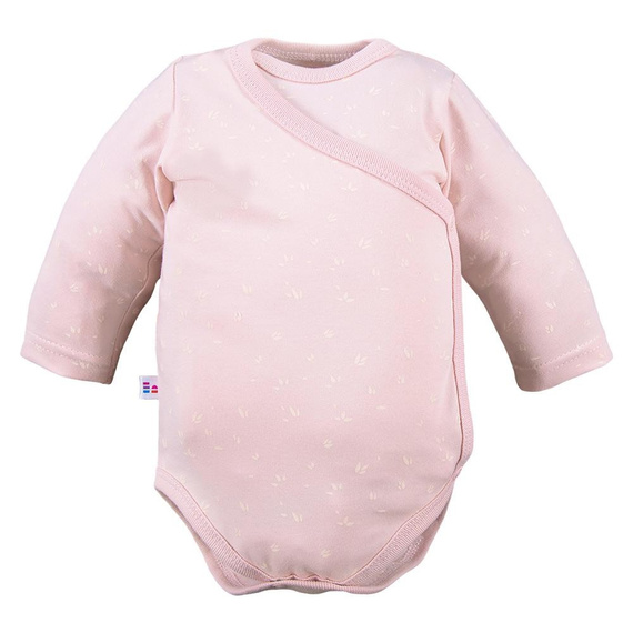 Petite Eevi Body rozpinane -kwiatki jasny róż